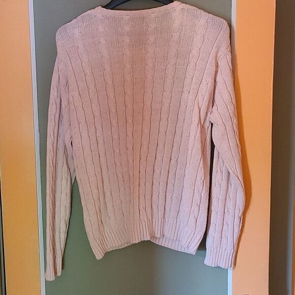 Large Northern Isles Cardigan Cable Knit Sweater - Picture 2 of 5